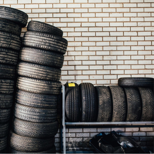 Used Tire Pickup, Tire Derived Aggregate, Engineered Rubber Aggregate