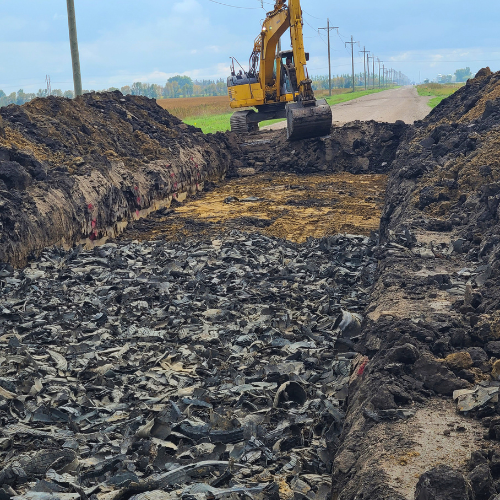 Tire Derived Aggregate, Frost Boil, Engineered Rubber Aggregate